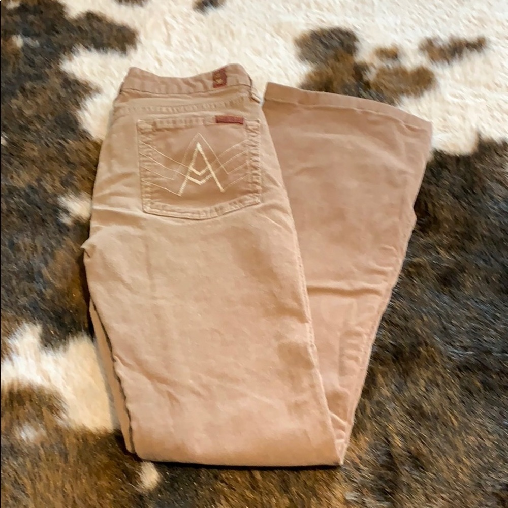 Size 27 7 for all mankind corduroy pants